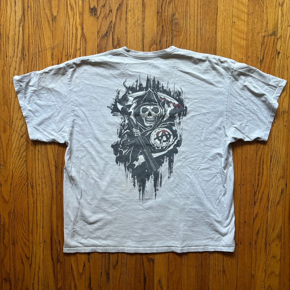 Sons Of Anarchy The Grim Reaper Anarchy Back Logo T-Shirt